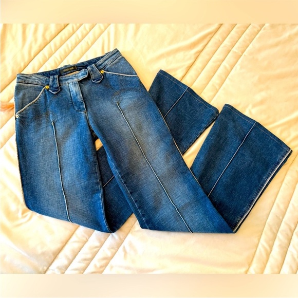 Roberto Cavalli Blue Flare & Wide Leg Jeans - Picture 12 of 12
